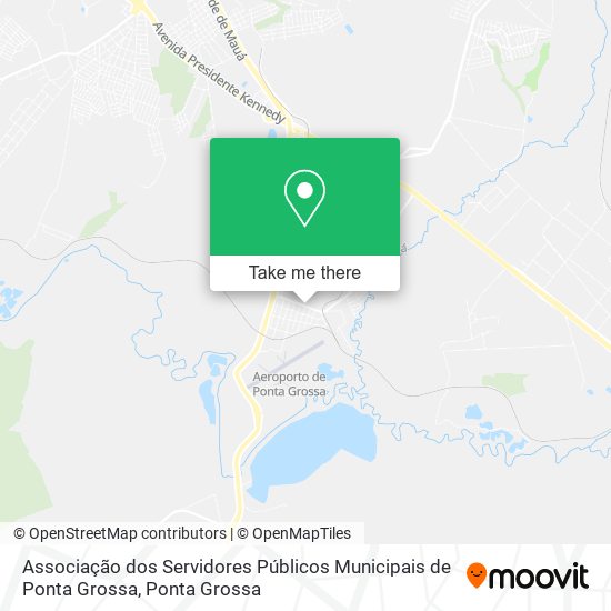 Mapa Associação dos Servidores Públicos Municipais de Ponta Grossa