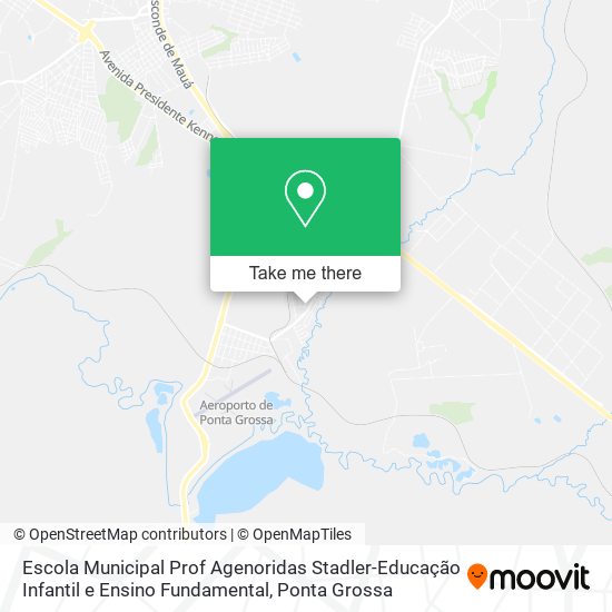 Mapa Escola Municipal Prof Agenoridas Stadler-Educação Infantil e Ensino Fundamental