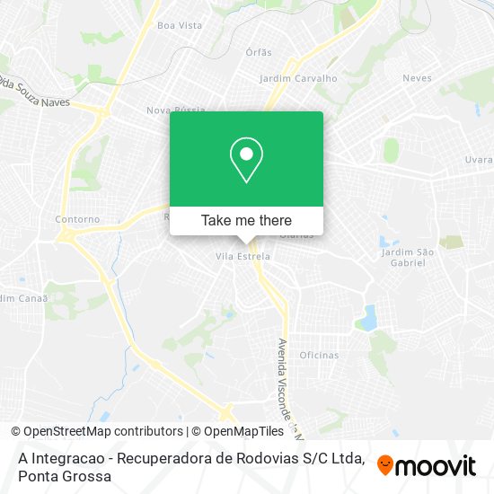 A Integracao - Recuperadora de Rodovias S / C Ltda map