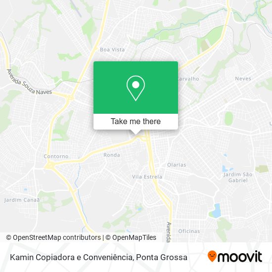 Mapa Kamin Copiadora e Conveniência