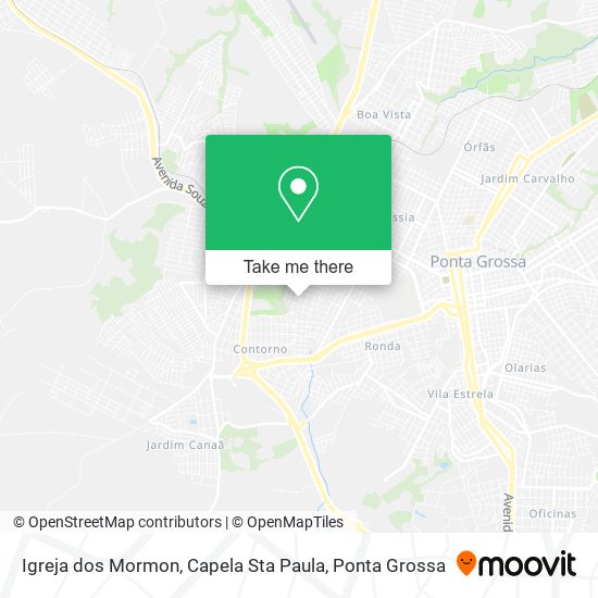 Mapa Igreja dos Mormon, Capela Sta Paula