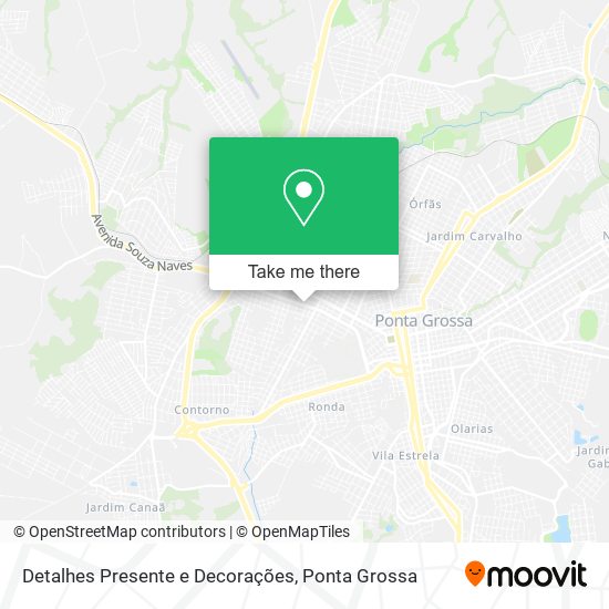 Mapa Detalhes Presente e Decorações