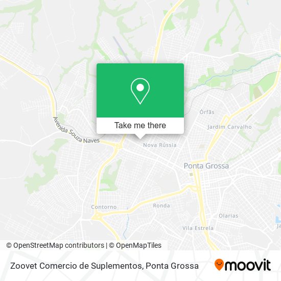 Mapa Zoovet Comercio de Suplementos