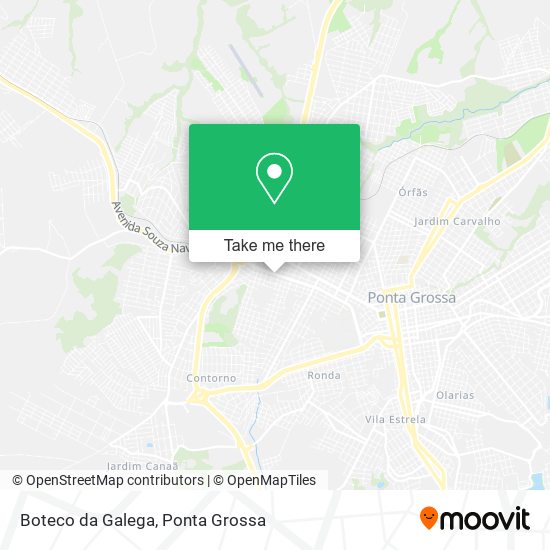 Mapa Boteco da Galega