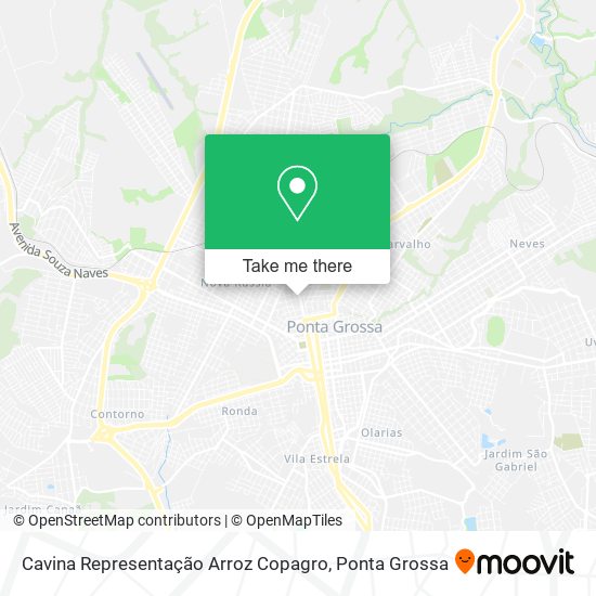 Cavina Representação Arroz Copagro map