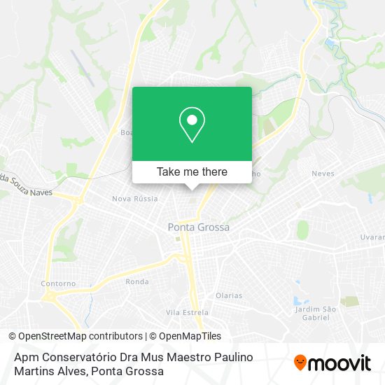 Mapa Apm Conservatório Dra Mus Maestro Paulino Martins Alves
