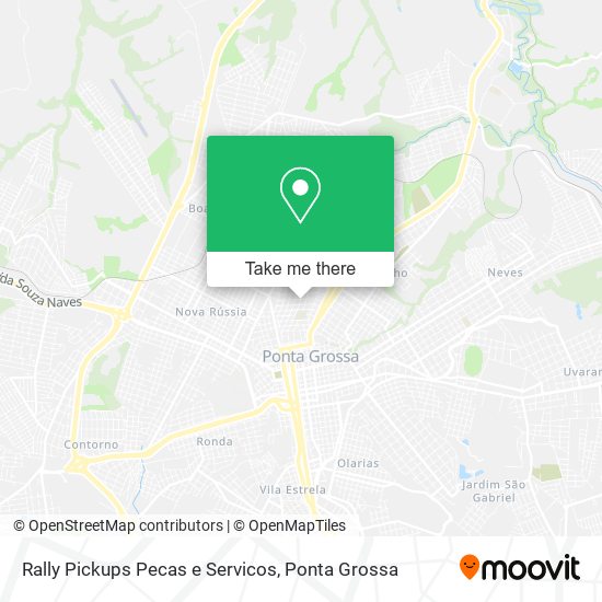 Mapa Rally Pickups Pecas e Servicos