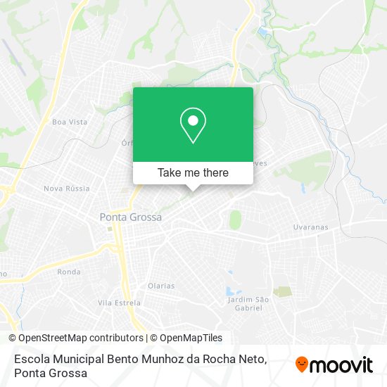 Mapa Escola Municipal Bento Munhoz da Rocha Neto