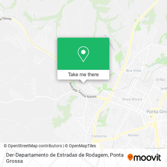 Der-Departamento de Estradas de Rodagem map