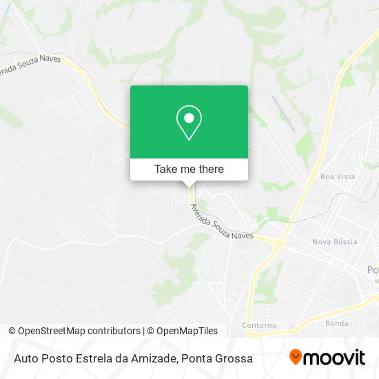 Auto Posto Estrela da Amizade map