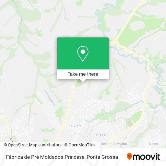 Fábrica de Pré Moldados Princesa map