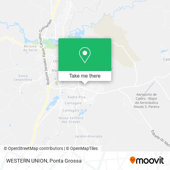 WESTERN UNION map