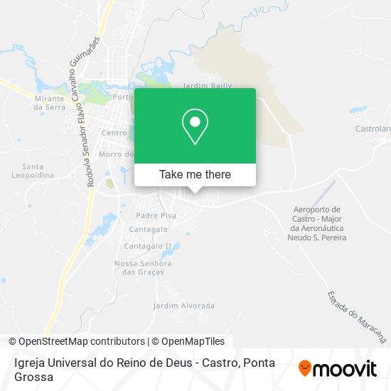 Igreja Universal do Reino de Deus - Castro map