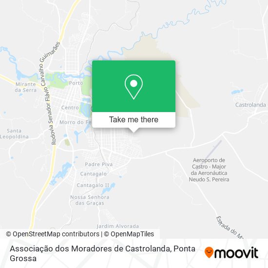 Mapa Associação dos Moradores de Castrolanda