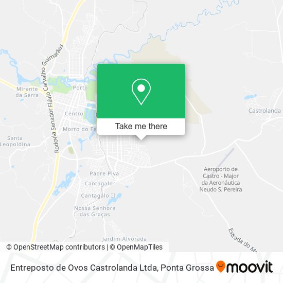 Mapa Entreposto de Ovos Castrolanda Ltda