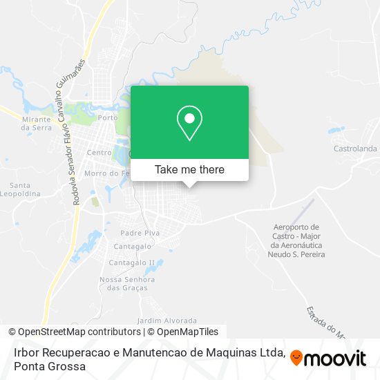 Mapa Irbor Recuperacao e Manutencao de Maquinas Ltda