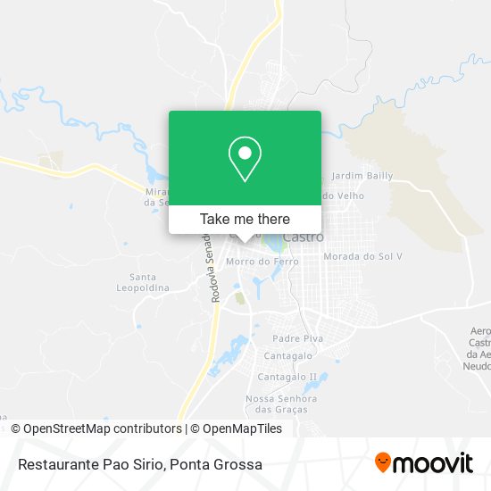 Mapa Restaurante Pao Sirio