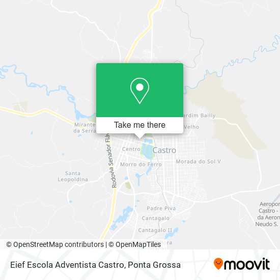 Eief Escola Adventista Castro map