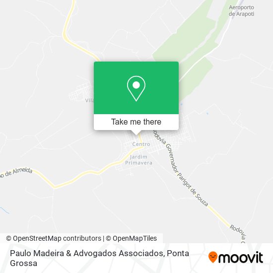 Mapa Paulo Madeira & Advogados Associados