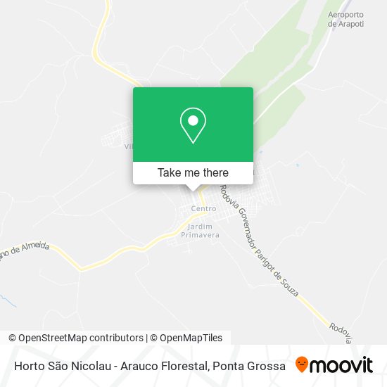 Horto São Nicolau - Arauco Florestal map