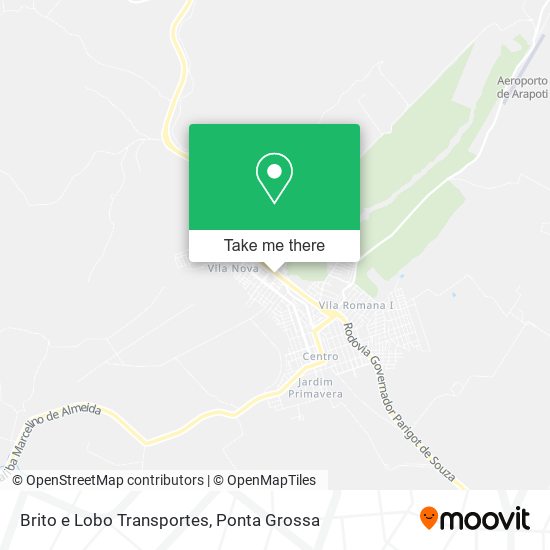 Mapa Brito e Lobo Transportes