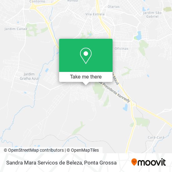 Mapa Sandra Mara Servicos de Beleza