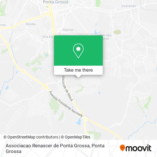 Associacao Renascer de Ponta Grossa map