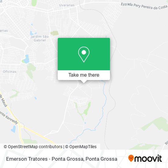 Mapa Emerson Tratores - Ponta Grossa