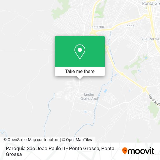 Paróquia São João Paulo II - Ponta Grossa map