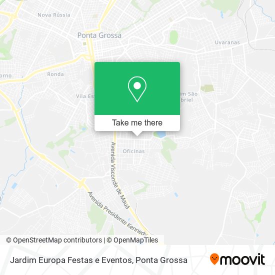 Mapa Jardim Europa Festas e Eventos