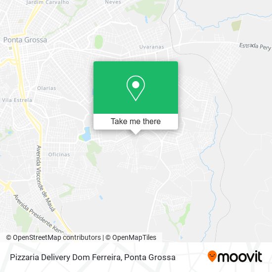 Mapa Pizzaria Delivery Dom Ferreira