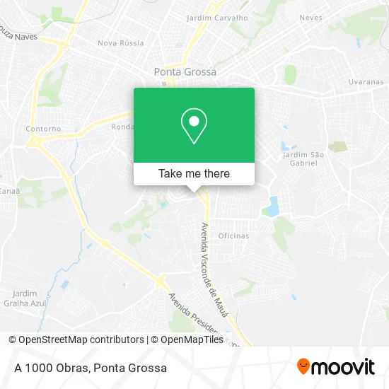 A 1000 Obras map