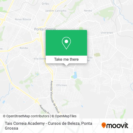 Mapa Tais Correia Academy - Cursos de Beleza