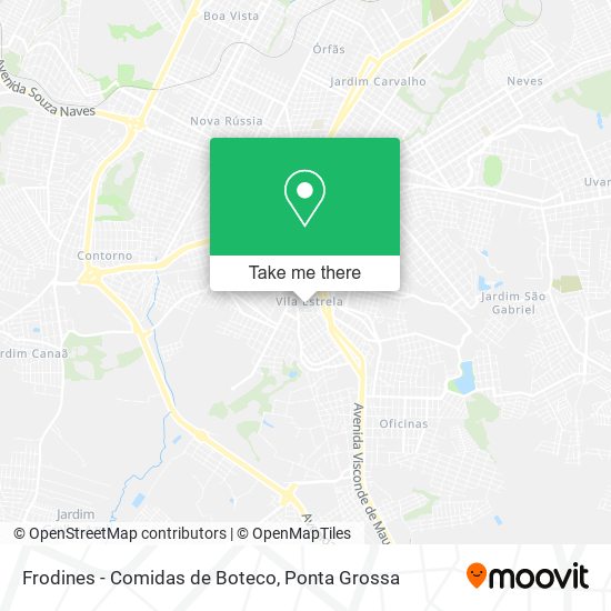 Mapa Frodines - Comidas de Boteco