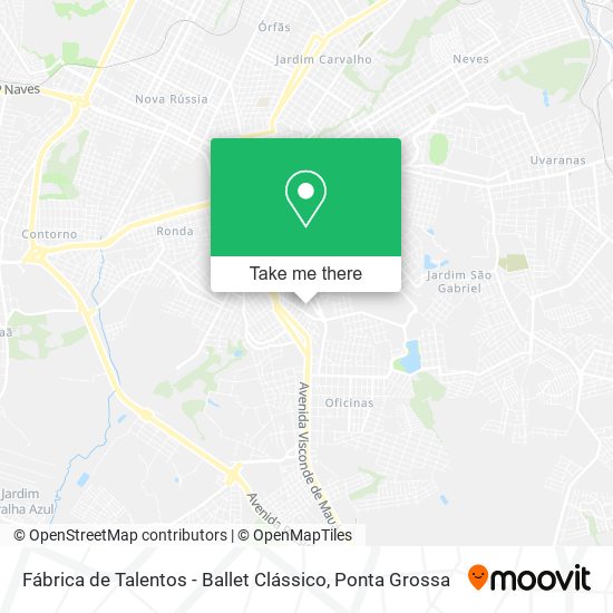 Mapa Fábrica de Talentos - Ballet Clássico