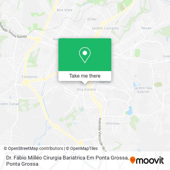 Mapa Dr. Fábio Milléo Cirurgia Bariátrica Em Ponta Grossa