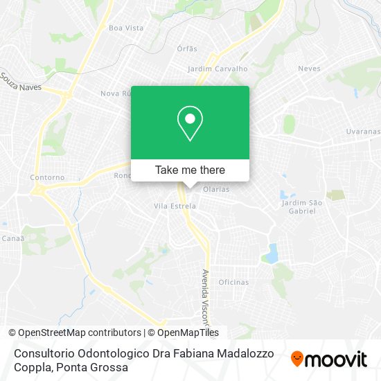 Mapa Consultorio Odontologico Dra Fabiana Madalozzo Coppla