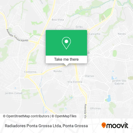 Radiadores Ponta Grossa Ltda map