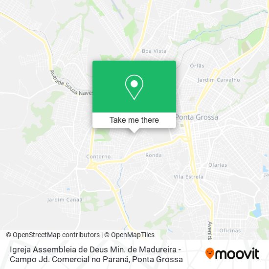 Igreja Assembleia de Deus Min. de Madureira - Campo Jd. Comercial no Paraná map