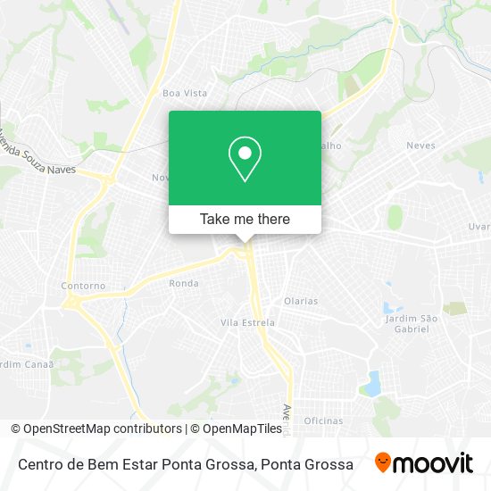 Centro de Bem Estar Ponta Grossa map