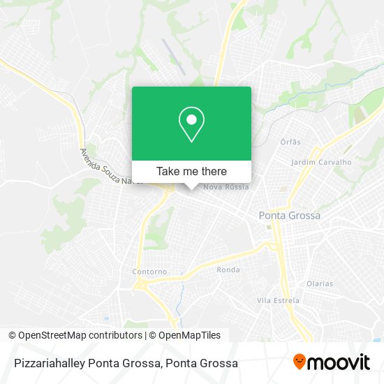 Pizzariahalley Ponta Grossa map