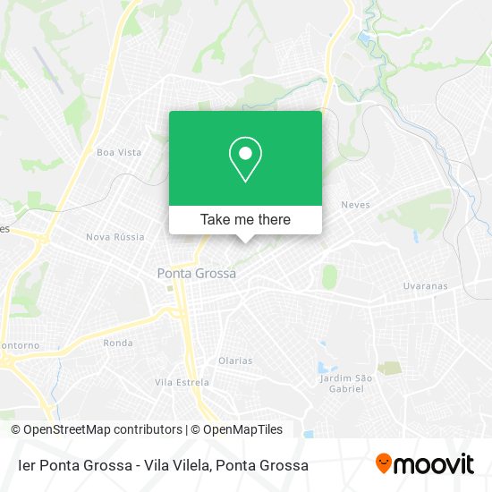 Mapa Ier Ponta Grossa - Vila Vilela