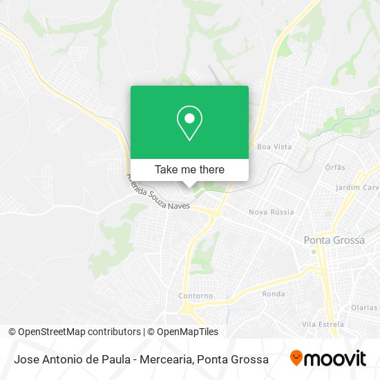 Jose Antonio de Paula - Mercearia map