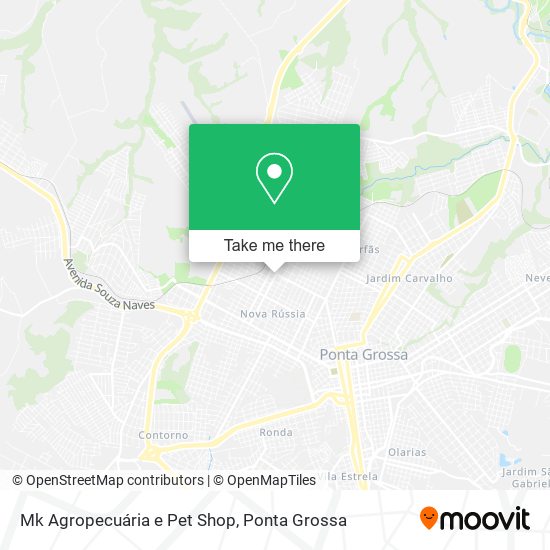Mapa Mk Agropecuária e Pet Shop