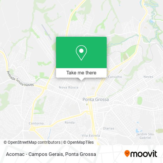 Mapa Acomac - Campos Gerais