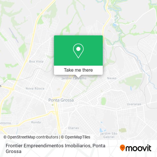 Frontier Empreendimentos Imobiliarios map