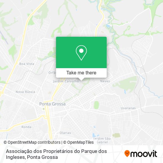 Mapa Associação dos Proprietários do Parque dos Ingleses