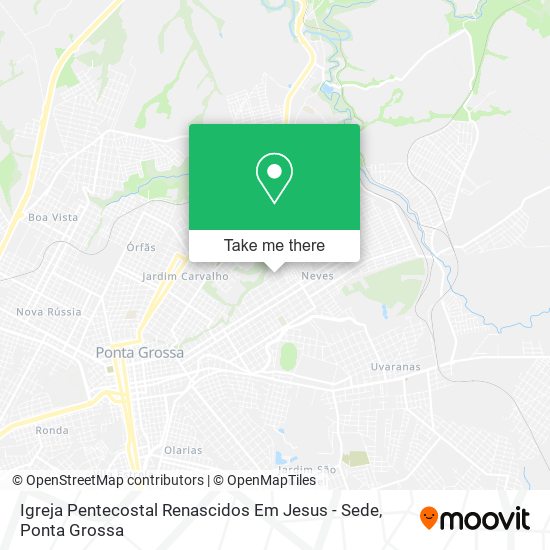 Igreja Pentecostal Renascidos Em Jesus - Sede map