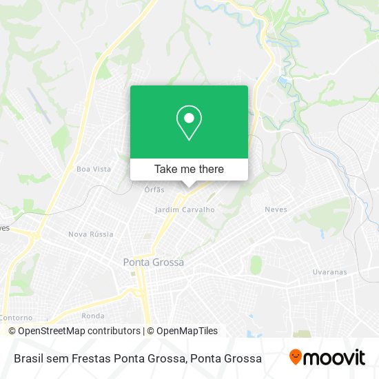 Brasil sem Frestas Ponta Grossa map