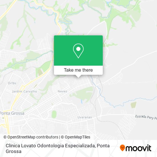 Mapa Clínica Lovato Odontologia Especializada